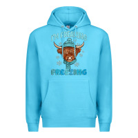 Ocean Blue i'm freaking freezing Premium Hoodie - MaliasSmallBusiness