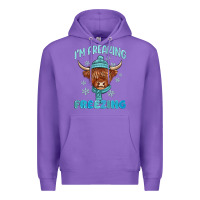 Purple i'm freaking freezing Premium Hoodie - MaliasSmallBusiness
