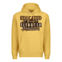 Antique Gold educated motivated elevated melanated Premium Hoodie - MaliasSmallBusiness