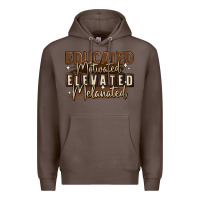 Coffee educated motivated elevated melanated Premium Hoodie - MaliasSmallBusiness