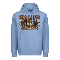 Colony Blue educated motivated elevated melanated Premium Hoodie - MaliasSmallBusiness