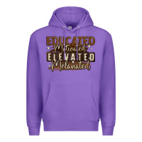 Purple educated motivated elevated melanated Premium Hoodie - MaliasSmallBusiness