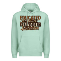 Seafoam educated motivated elevated melanated Premium Hoodie - MaliasSmallBusiness