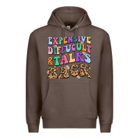 Coffee expensive diffucult and talks back Premium Hoodie - MaliasSmallBusiness