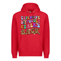 Red expensive diffucult and talks back Premium Hoodie - MaliasSmallBusiness