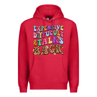 Cardinal expensive diffucult and talks back Premium Hoodie - MaliasSmallBusiness