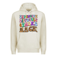 Oatmeal Heather expensive diffucult and talks back Premium Hoodie - MaliasSmallBusiness