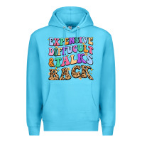 Ocean Blue expensive diffucult and talks back Premium Hoodie - MaliasSmallBusiness