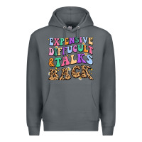 Rock expensive diffucult and talks back Premium Hoodie - MaliasSmallBusiness