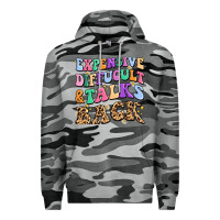 Slate Camo expensive diffucult and talks back Premium Hoodie - MaliasSmallBusiness
