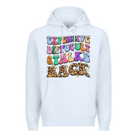 White expensive diffucult and talks back Premium Hoodie - MaliasSmallBusiness