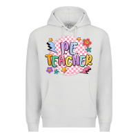 Dove Grey pe teacher Premium Hoodie - MaliasSmallBusiness