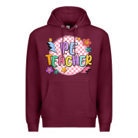 Burgundy pe teacher Premium Hoodie - MaliasSmallBusiness