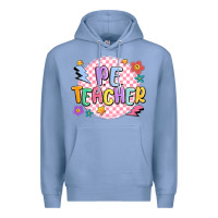 Colony Blue pe teacher Premium Hoodie - MaliasSmallBusiness