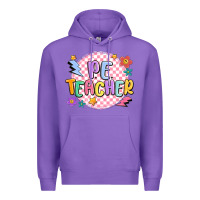 Purple pe teacher Premium Hoodie - MaliasSmallBusiness