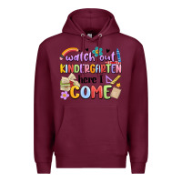 Burgundy watch out kindergarten here i come Premium Hoodie - MaliasSmallBusiness