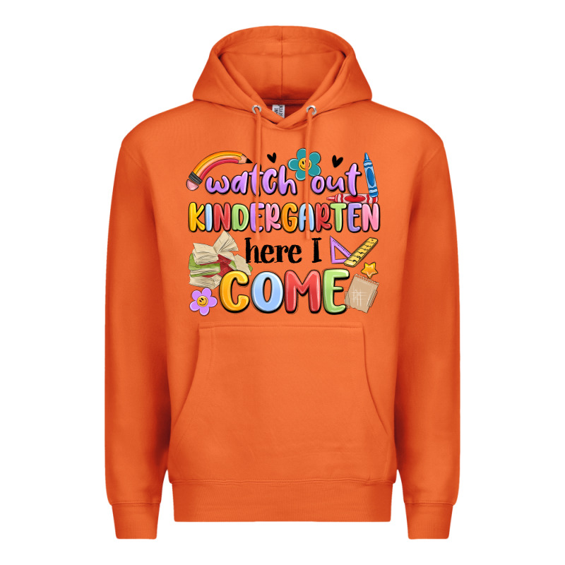 Watch Out Kindergarten Here I Come Premium Hoodie by MaliasSmallBusiness | Teevron