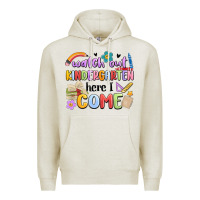 Oatmeal Heather watch out kindergarten here i come Premium Hoodie - MaliasSmallBusiness