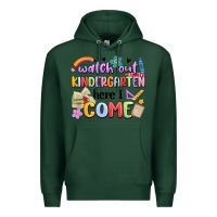 Sports Green watch out kindergarten here i come Premium Hoodie - MaliasSmallBusiness