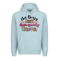 Blue Mist not bossy just aggressively helpful Premium Hoodie - MaliasSmallBusiness