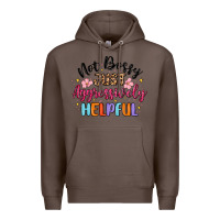 Coffee not bossy just aggressively helpful Premium Hoodie - MaliasSmallBusiness