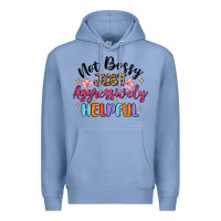 Colony Blue not bossy just aggressively helpful Premium Hoodie - MaliasSmallBusiness