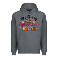 Rock not bossy just aggressively helpful Premium Hoodie - MaliasSmallBusiness
