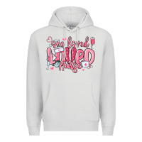 Dove Grey one loved nurse valentine's day Premium Hoodie - MaliasSmallBusiness