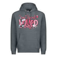Rock one loved nurse valentine's day Premium Hoodie - MaliasSmallBusiness