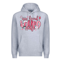 Heather Grey one loved nurse valentine's day Premium Hoodie - MaliasSmallBusiness