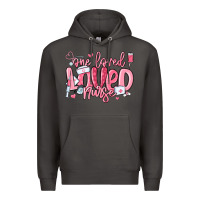 Smoke one loved nurse valentine's day Premium Hoodie - MaliasSmallBusiness