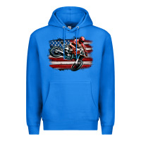 True Royal dirt bike american flag Premium Hoodie - MaliasSmallBusiness