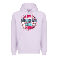 Lilac birthday girl Premium Hoodie - MaliasSmallBusiness