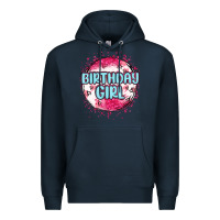 Navy birthday girl Premium Hoodie - MaliasSmallBusiness