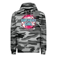Slate Camo birthday girl Premium Hoodie - MaliasSmallBusiness