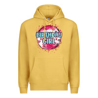 Antique Gold birthday girl Premium Hoodie - MaliasSmallBusiness