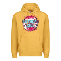 Mustard birthday girl Premium Hoodie - MaliasSmallBusiness