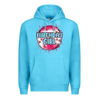 Ocean Blue birthday girl Premium Hoodie - MaliasSmallBusiness