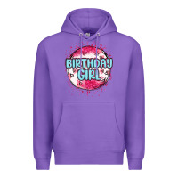 Purple birthday girl Premium Hoodie - MaliasSmallBusiness