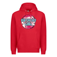 Red birthday girl Premium Hoodie - MaliasSmallBusiness