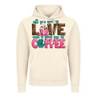 Vintage Artic all you need is love and a good cup of coffee Vintage Hoodie - AdoDesignShop