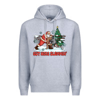 Heather Grey out here slammin' Premium Hoodie - MaliasSmallBusiness