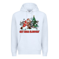 White out here slammin' Premium Hoodie - MaliasSmallBusiness
