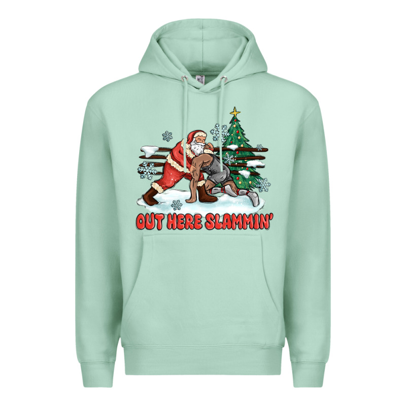 Out Here Slammin' Premium Hoodie by MaliasSmallBusiness | Teevron