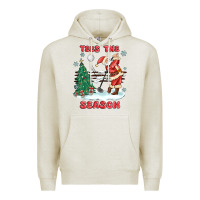 Oatmeal Heather the season golf Premium Hoodie - MaliasSmallBusiness