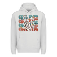 Dove Grey cool dude Premium Hoodie - MaliasSmallBusiness