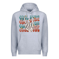 Heather Grey cool dude Premium Hoodie - MaliasSmallBusiness