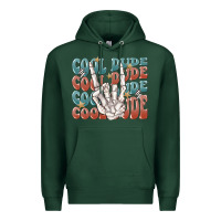 Sports Green cool dude Premium Hoodie - MaliasSmallBusiness