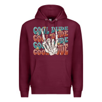 Burgundy cool dude Premium Hoodie - MaliasSmallBusiness