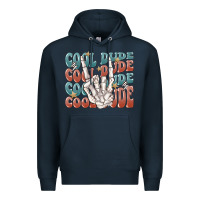 Navy cool dude Premium Hoodie - MaliasSmallBusiness